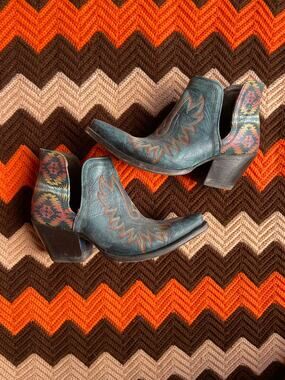 Ariat x Pendleton Dixon Leather Southwestern Print Western Boot sz 10